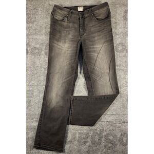Mustang jeans mens 33x29 gray true demin tramper tapered mid rise stretch